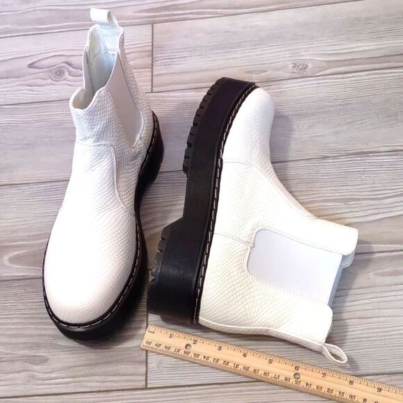 (80-4071) Katliu Women's Platform Ankle Boots Chelsea Sz 10 - Picture 4 of 12